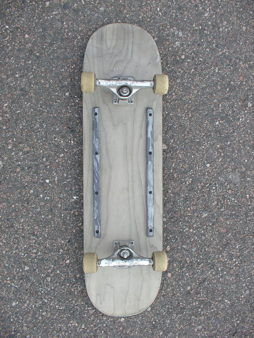 Metallic silver rails