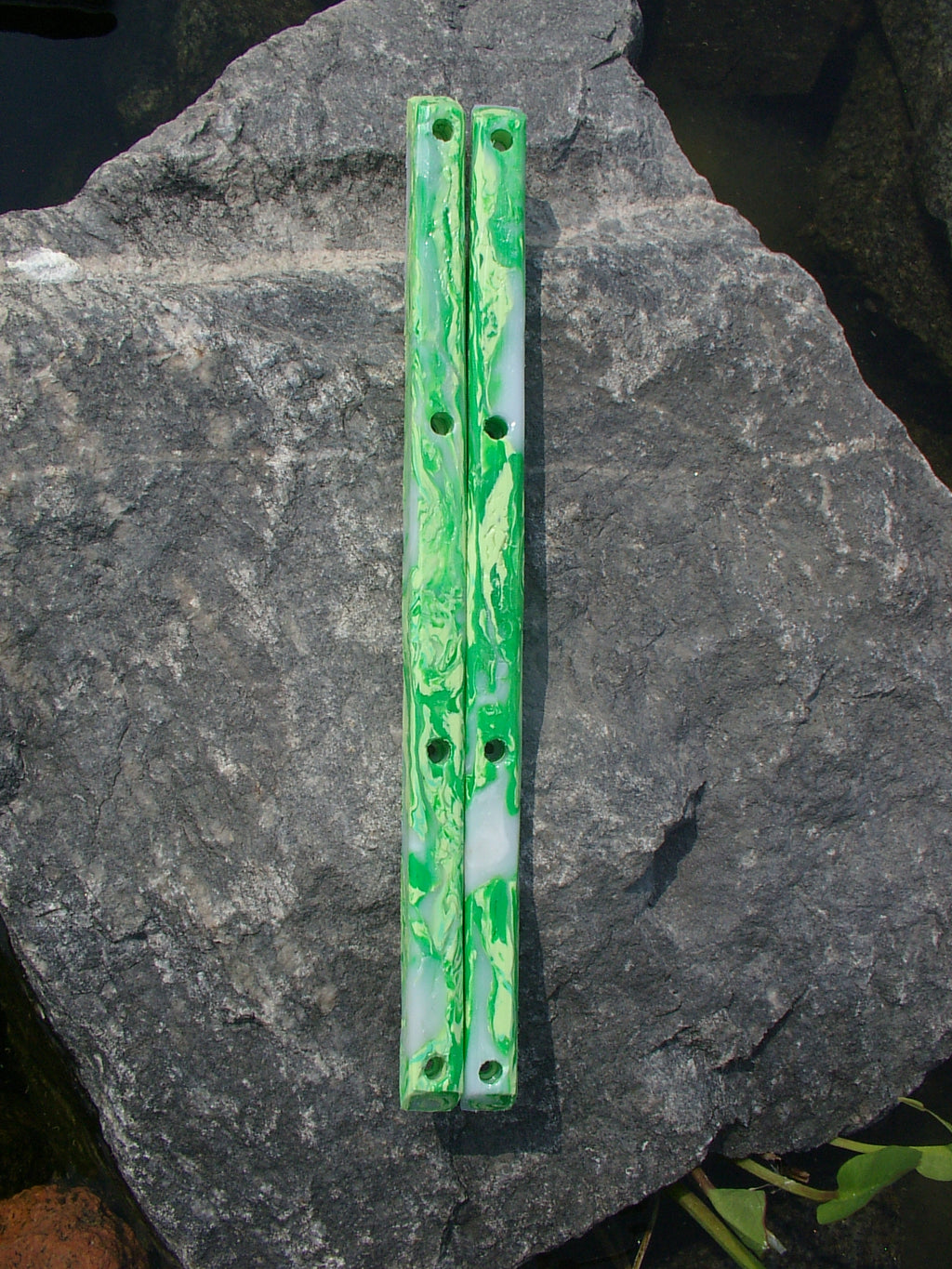 Forest green rails