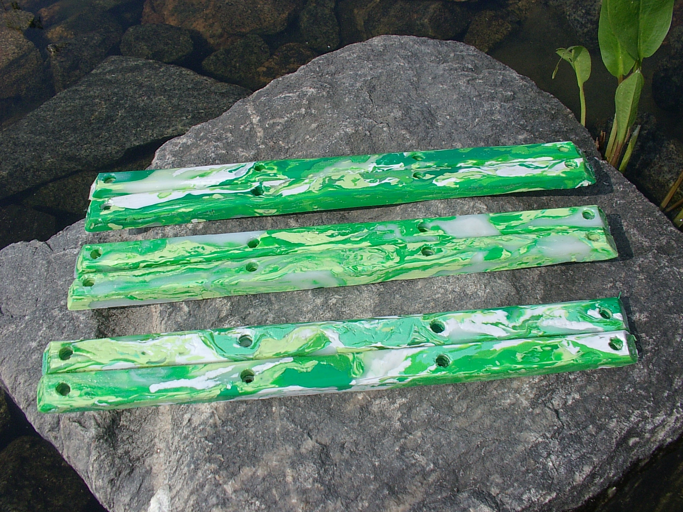 Forest green rails