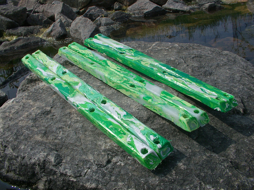 Forest green rails
