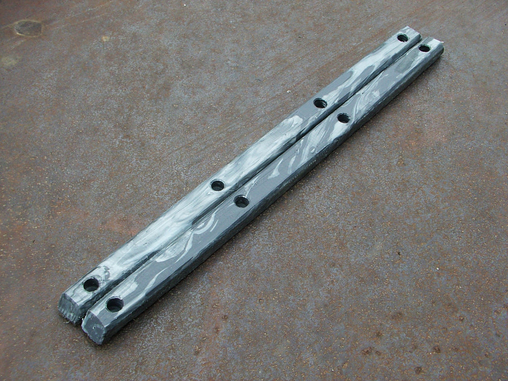 Metallic silver rails